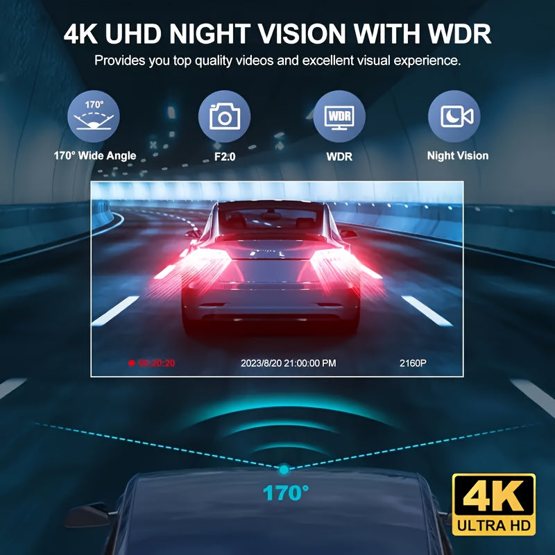 UHD Car Tachograph, Car Camera 4K