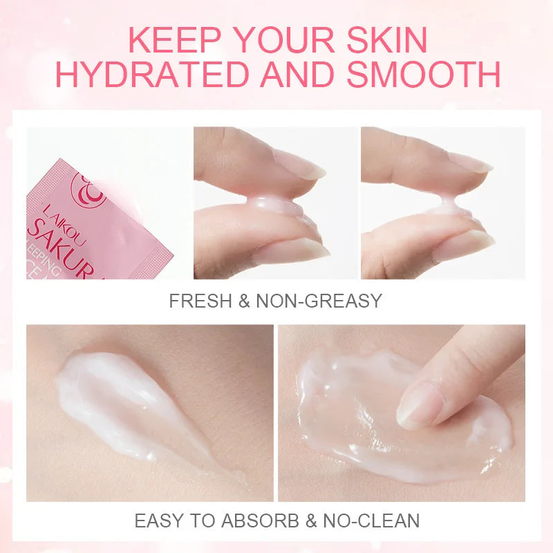 7pcs Moisturizing Facial Mask Hydrating Sleeping Face Sheet Masks Repairing
