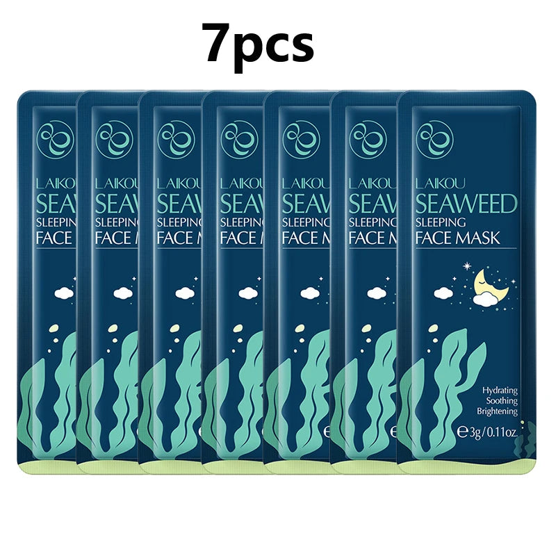 7pcs Moisturizing Facial Mask Hydrating Sleeping Face Sheet Masks Repairing