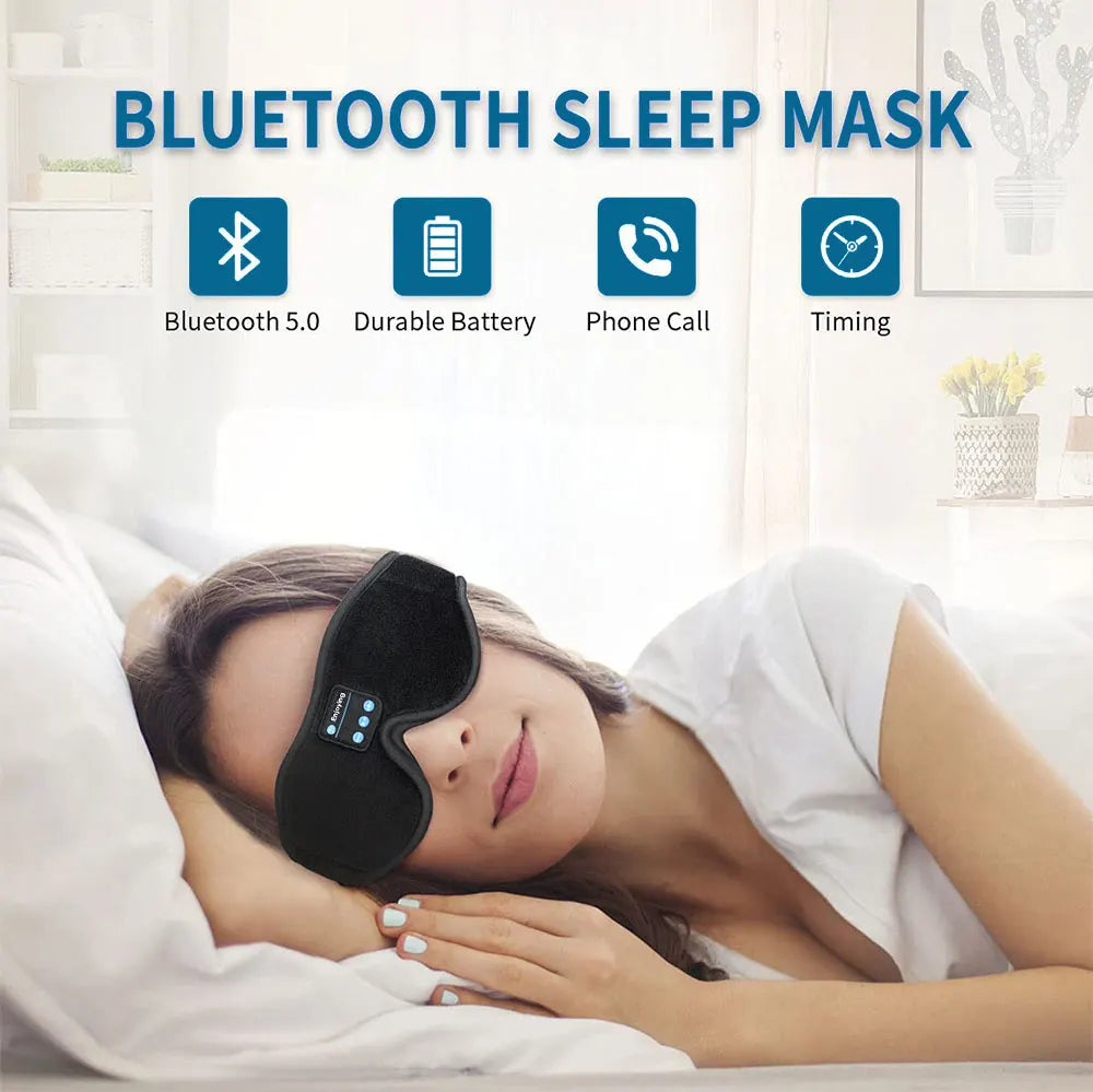 3D Eye Mask For Sleep with Headphones Bluetooth