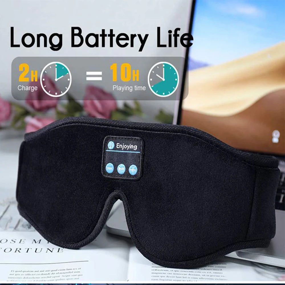 3D Eye Mask For Sleep with Headphones Bluetooth