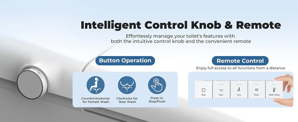 Foot Sensor Smart Toilet