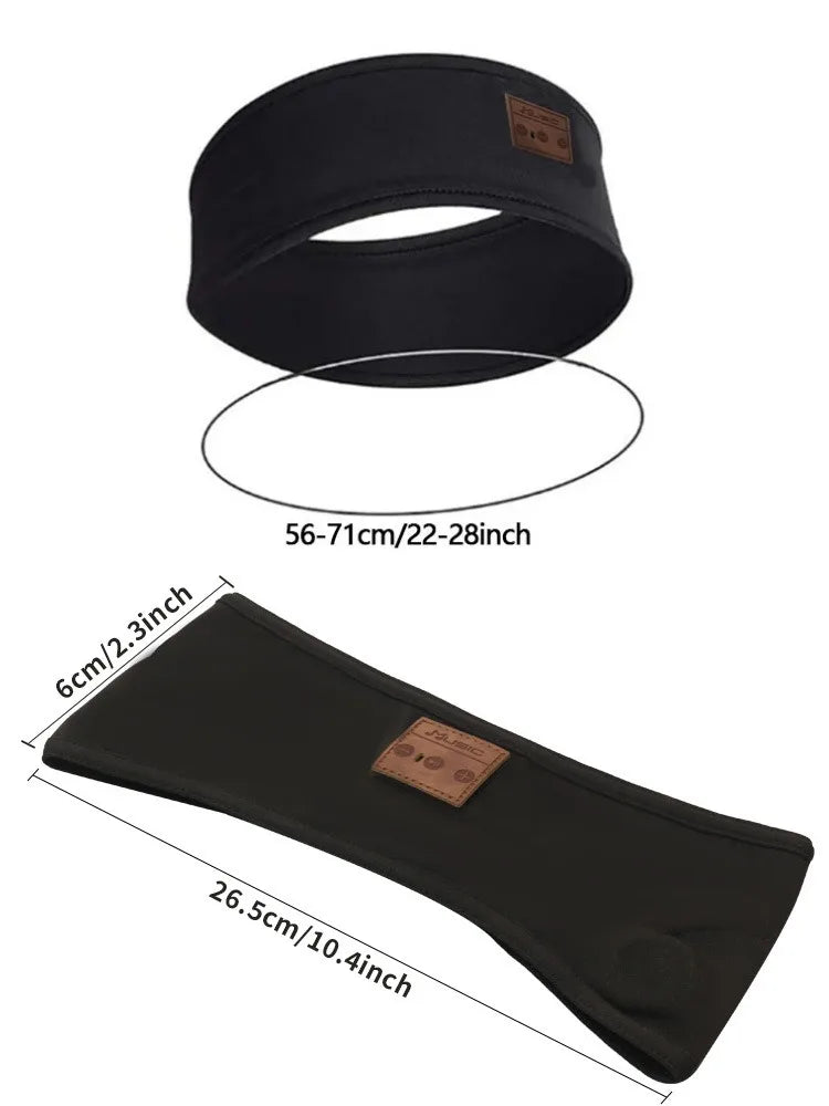Bluetooth Earphones and  Sleeping HYE Headband Elastic Wireless Headphones Music Eye Mask Wireless Bluetooth Headset Headband