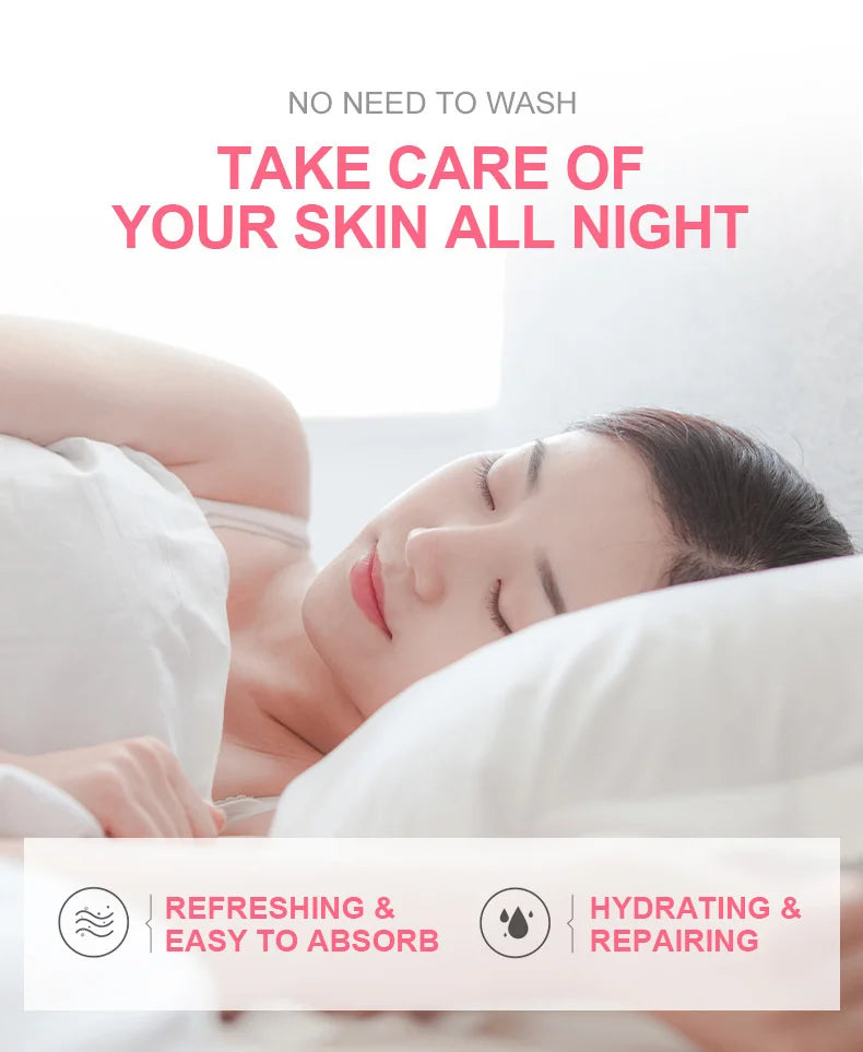 7pcs Moisturizing Facial Mask Hydrating Sleeping Face Sheet Masks Repairing