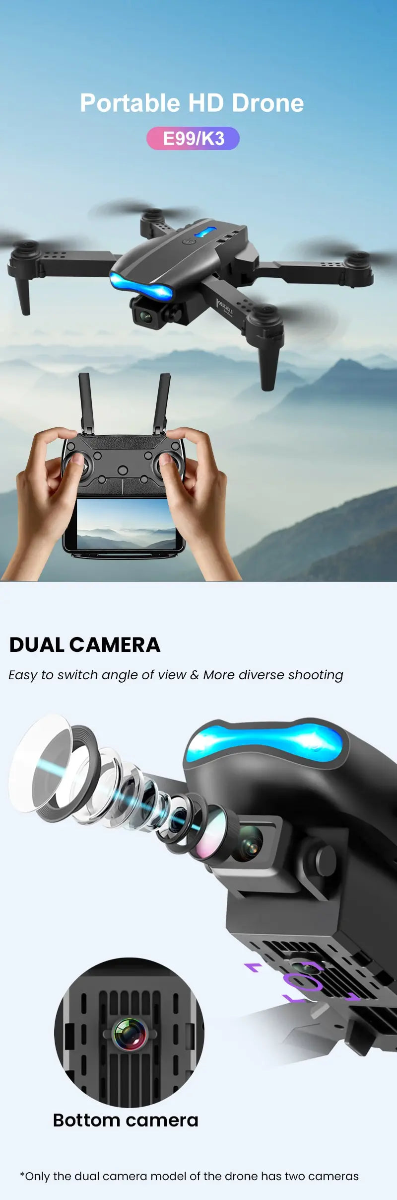 8K HD Dual Camera  Drone