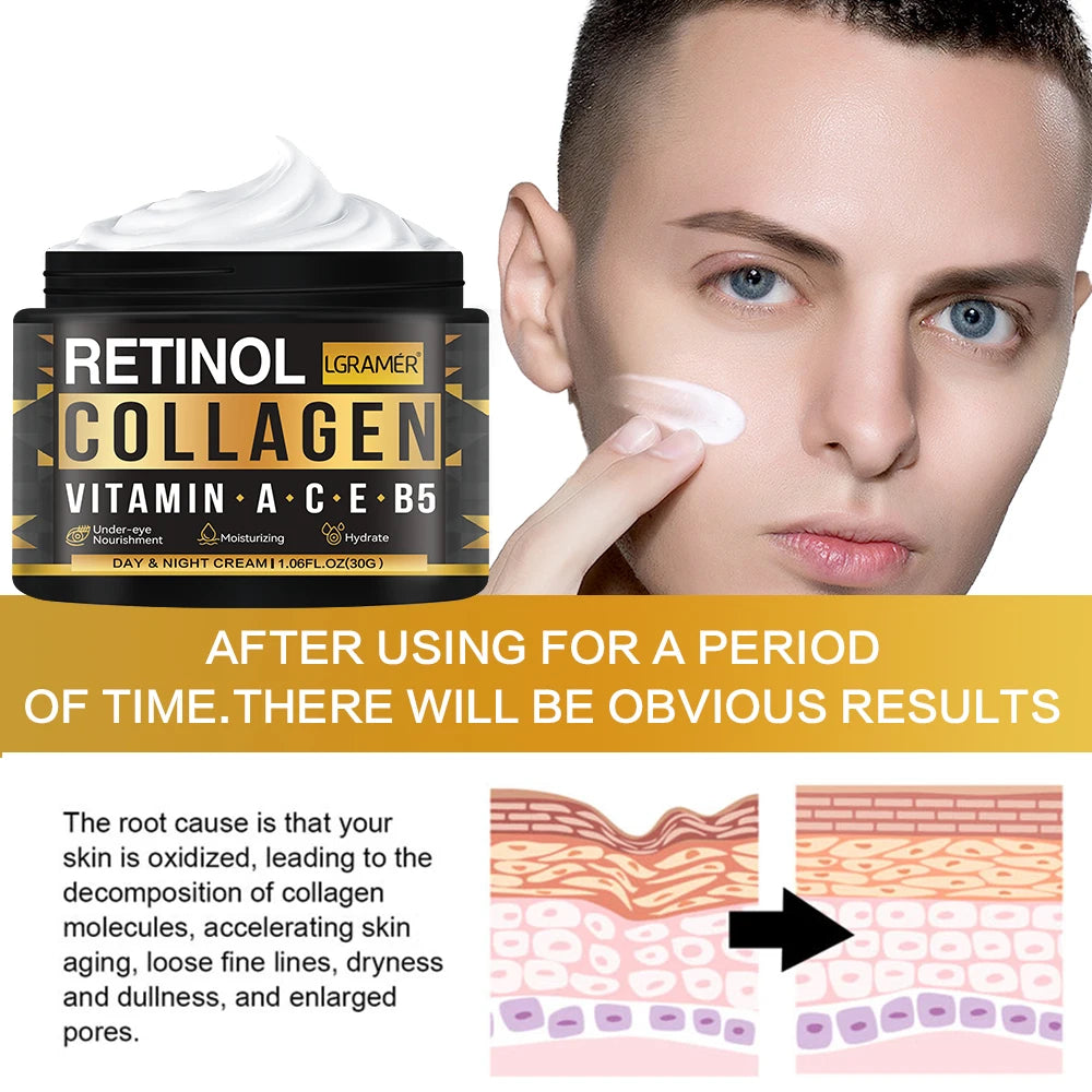 Men's Retinol Collagen Face Cream Skincare