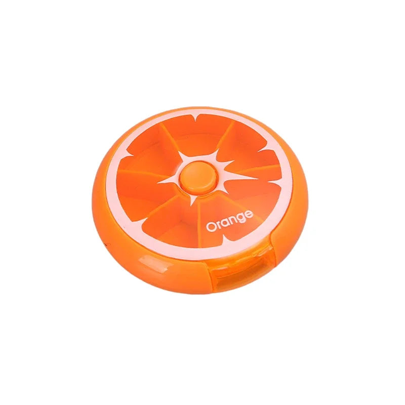 Mini caja portátil para pastillas de vitaminas, organizador de almacenamiento para 7 días, 7 compartimentos, para medicinas y aceites de pescado.