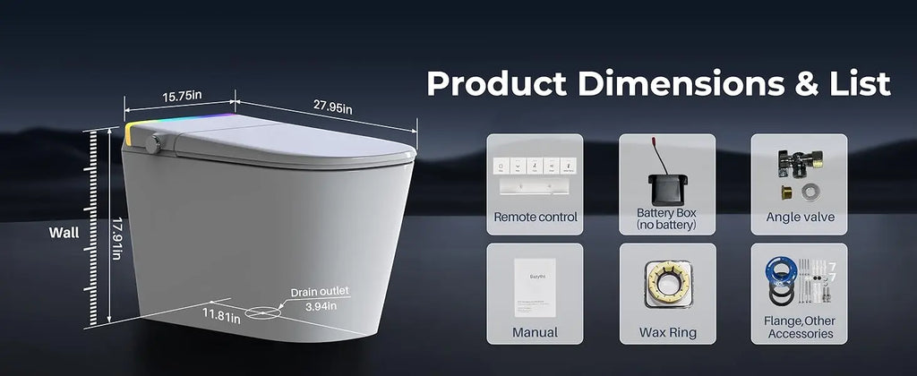 Foot Sensor Smart Toilet