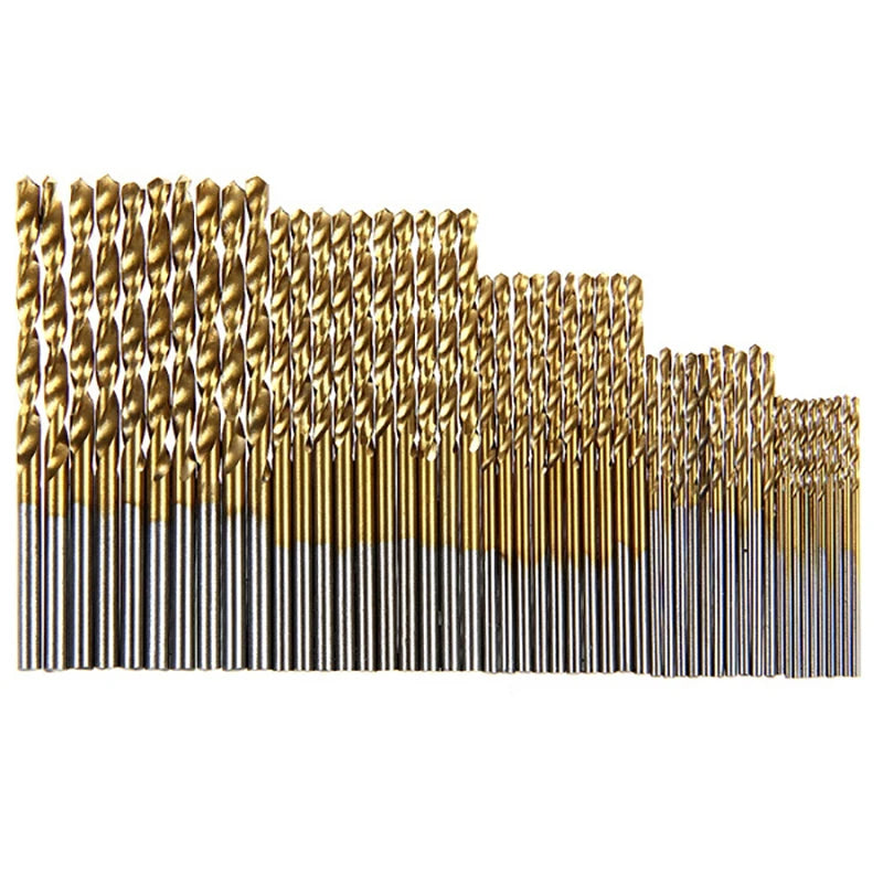 Titanium Coated Drill Bits HSS High Speed Steel Set Tool