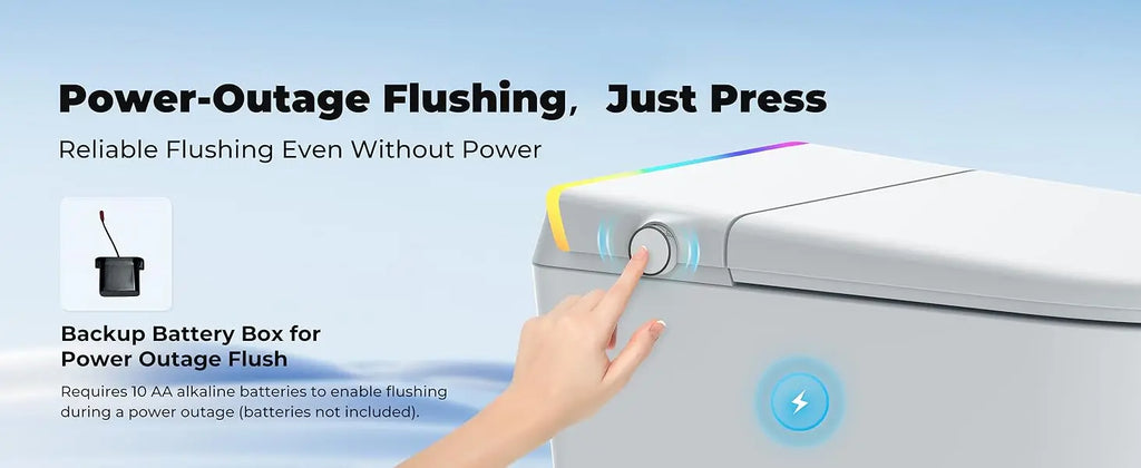 Foot Sensor Smart Toilet
