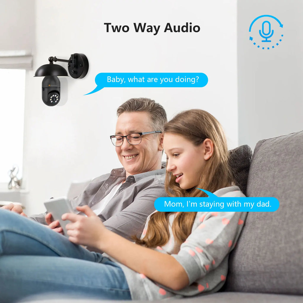 Light Bulb Security Camera, 360°