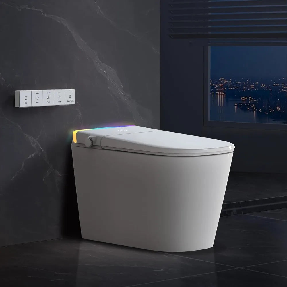 Foot Sensor Smart Toilet