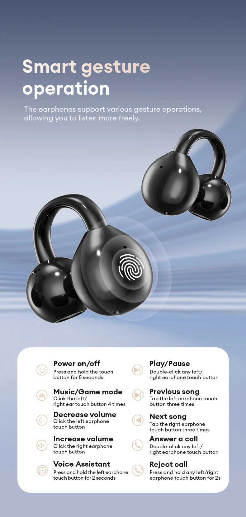 HYUNDAI M100 Open Ear Gaming Earphones