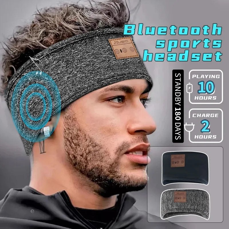 Bluetooth Earphones and  Sleeping HYE Headband Elastic Wireless Headphones Music Eye Mask Wireless Bluetooth Headset Headband