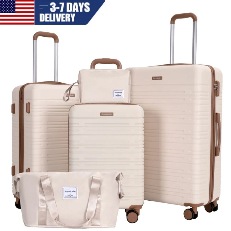 Luggage Sets 3-Piece Suitcases  Hard Case Luggage with TSA Lock