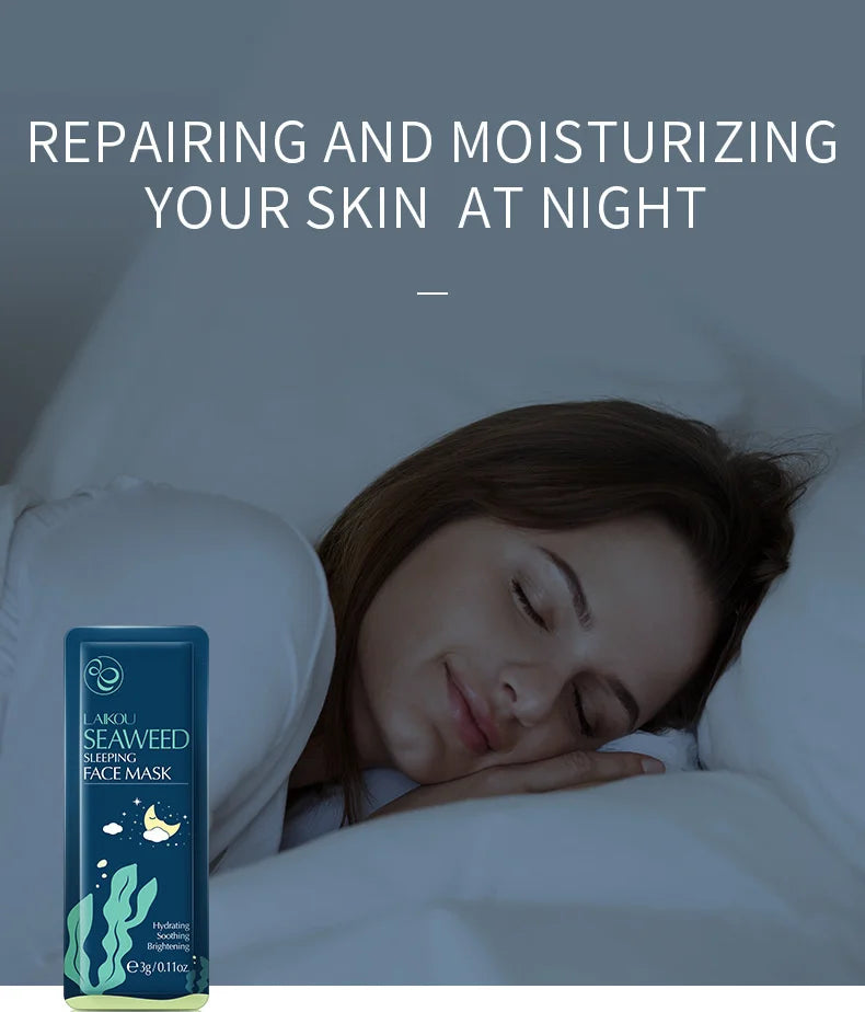 7pcs Moisturizing Facial Mask Hydrating Sleeping Face Sheet Masks Repairing