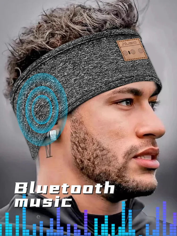 Bluetooth Earphones and  Sleeping HYE Headband Elastic Wireless Headphones Music Eye Mask Wireless Bluetooth Headset Headband
