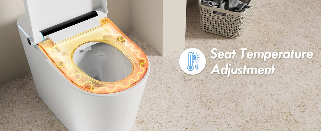 Heated seat, Smart Toilet with Tank