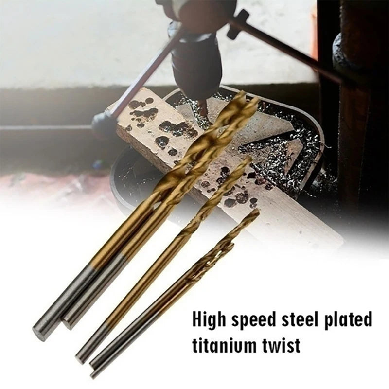 Titanium Coated Drill Bits HSS High Speed Steel Set Tool