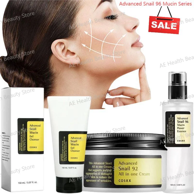 Advanced Snail 96 Mucin Power Essence/Cleanser/Cream Moisturizing Smoothing Nourishing Korean Cosmetics Facial Skin Care