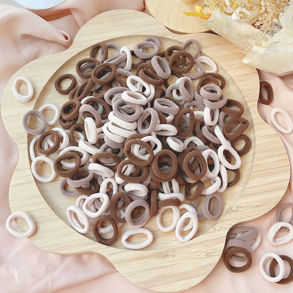 20/50pcs Kids Elastic Hair Bands Girls Sweets Scrunchie Rubber Band for Children Hair Ties Clips Headband Baby Hair Accessories