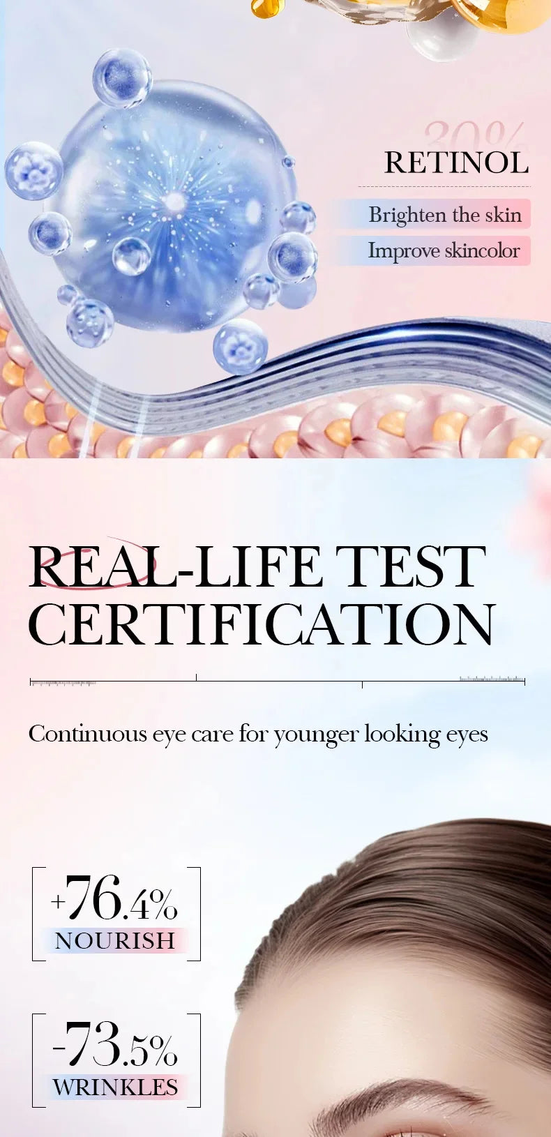 Women Instant Eye Bag Removal Cream with Collagen Anti-Wrinkle