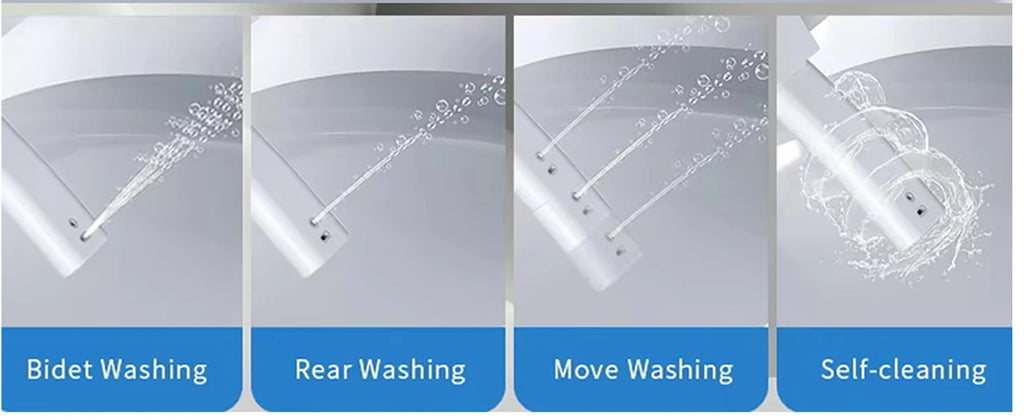 Adjusted Heated Seat, Luxury Smart Toilet With Bidet