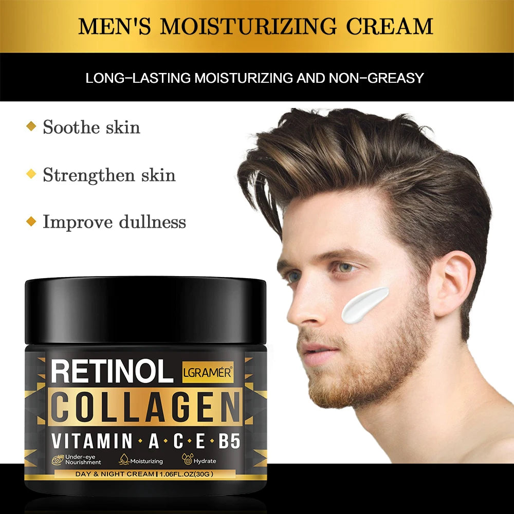 Men's Retinol Collagen Face Cream Skincare