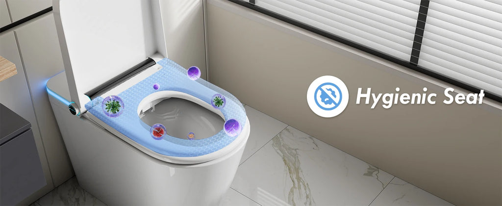 Heated seat, Smart Toilet with Tank