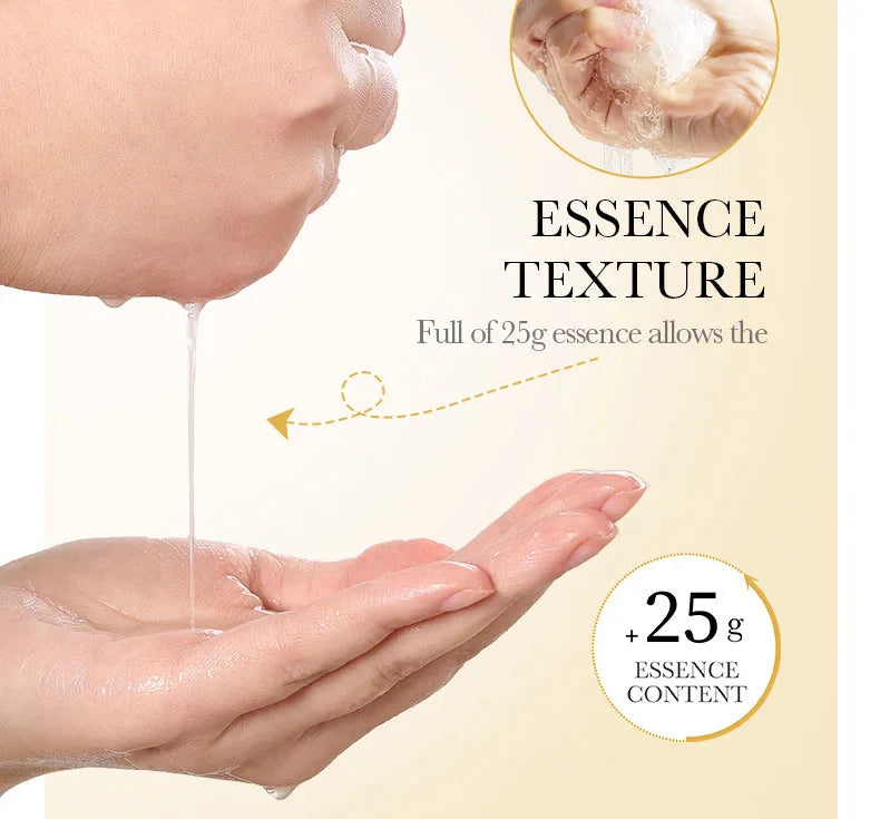 15pcs 24K Gold Vitamin C Hyaluronic Acid Facial Masks