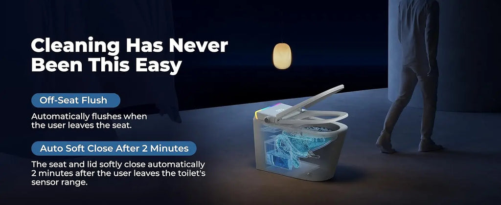 Foot Sensor Smart Toilet