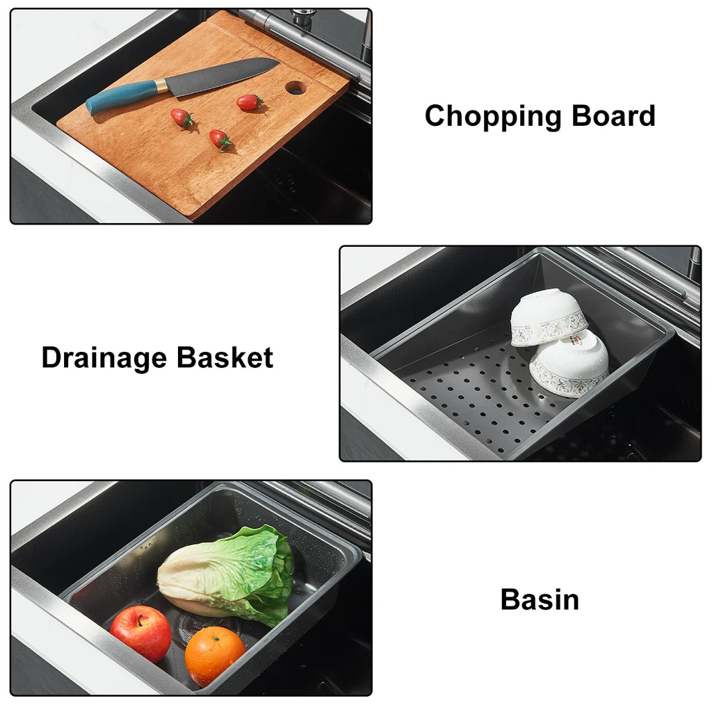 Stainless Steel Kitchen Waterfall Sink