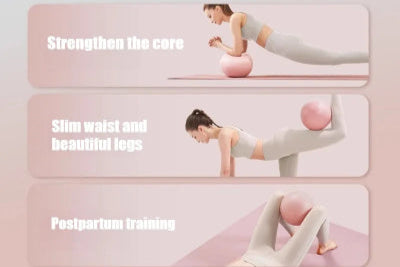 Women Gym Yoga Fitness Ball Thickening Type Anti-explosion Diameter 25 cm Pilates Workout Mini Ball Sculpting Legs And Hips