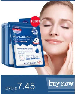 7pcs Moisturizing Facial Mask Hydrating Sleeping Face Sheet Masks Repairing