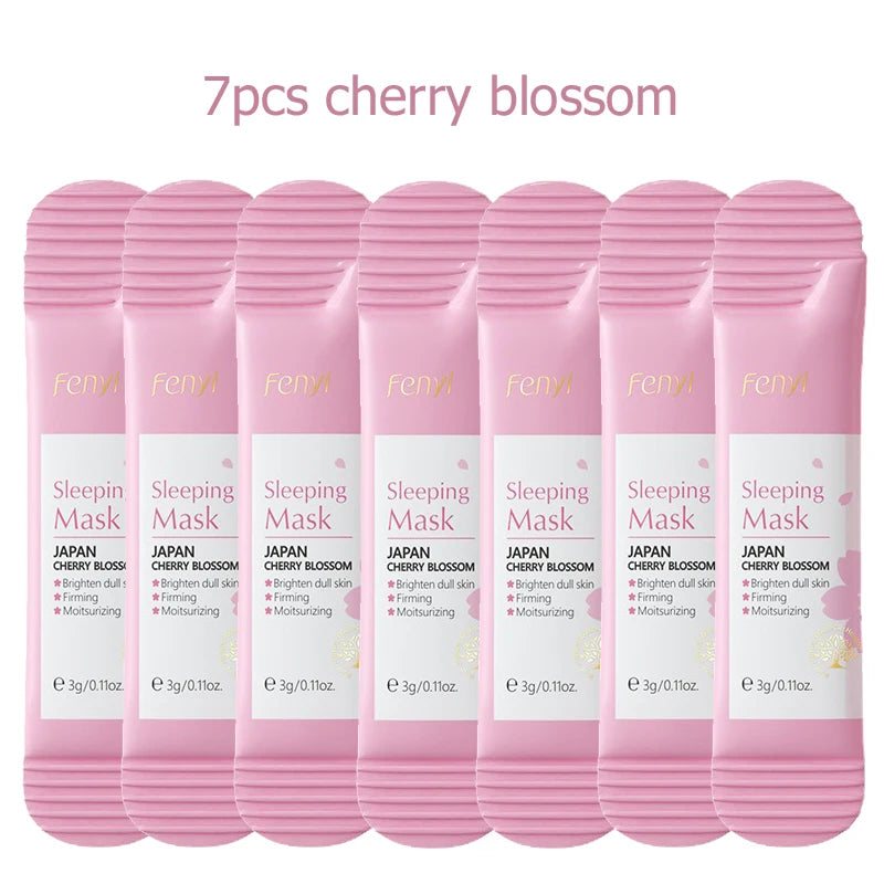 7pcs Moisturizing Facial Mask Hydrating Sleeping Face Sheet Masks Repairing